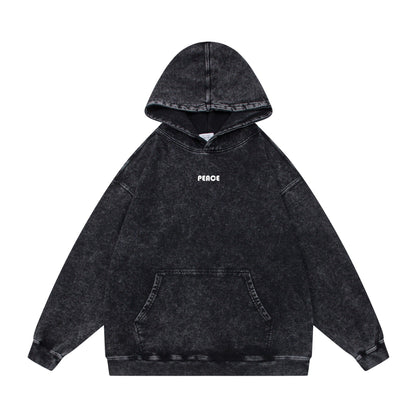 Washed Letter Print Sweatshirt - XGEM® - Not Made for Everyone