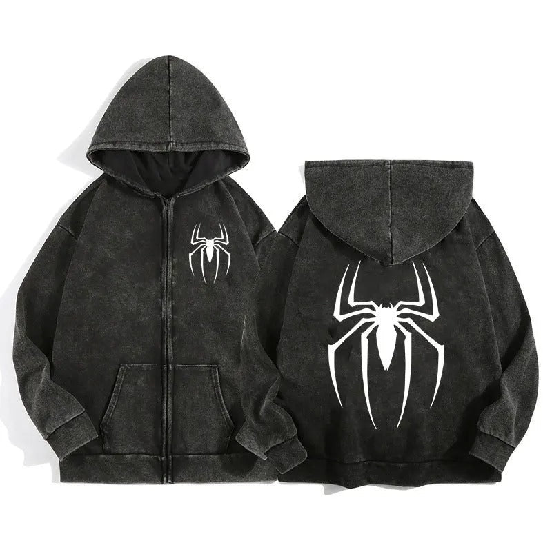 Washed Zip Hoodie Black - XGEM® - Not Made for Everyone