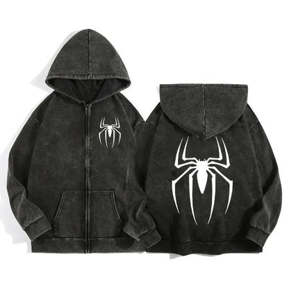Washed Zip Hoodie Black - XGEM® - Not Made for Everyone