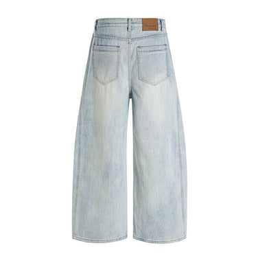 Wide - Leg Denim Pants Loose Deconstructed Design Casual Bottoms - XGEM® - Not Made for Everyone