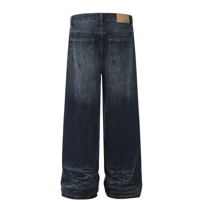 Wide Leg Jeans Vintage Wash Streetwear Denim - XGEM® - Not Made for Everyone