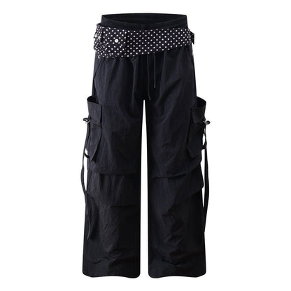 Wide-Leg Nylon Pants — curated XGEM rare find