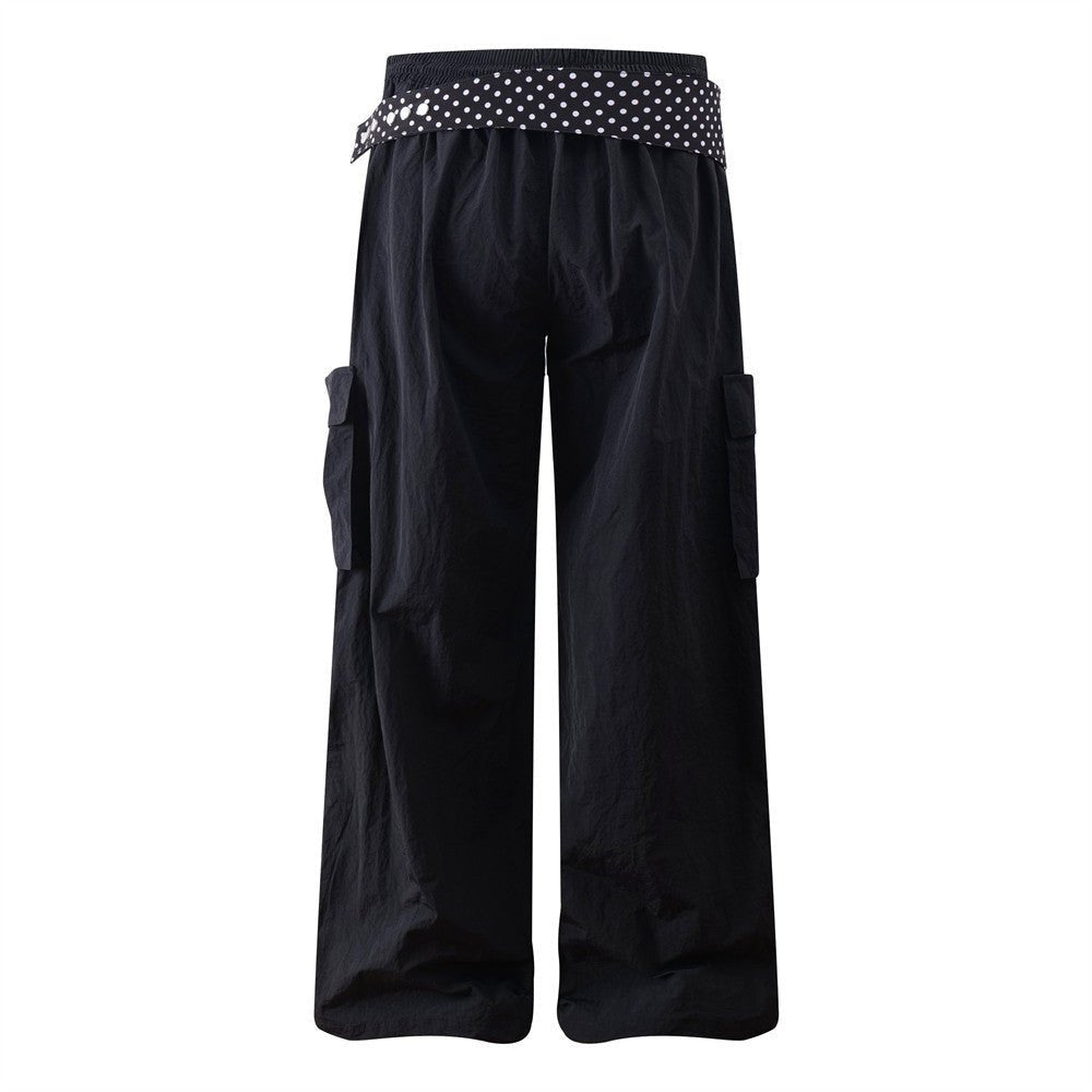 Wide-Leg Nylon Pants — curated XGEM rare find