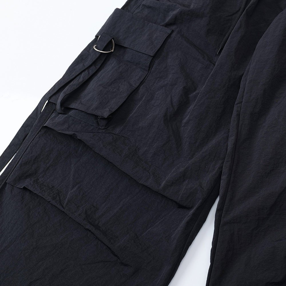 Wide-Leg Nylon Pants — curated XGEM rare find