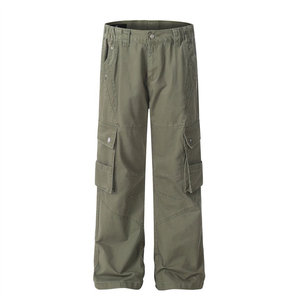 Workform Washed Cargo Denim — Utility Streetwear Cargo Pants - XGEM® - Not Made for Everyone