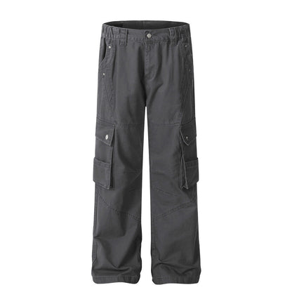 Workform Washed Cargo Denim — Utility Streetwear Cargo Pants - XGEM® - Not Made for Everyone