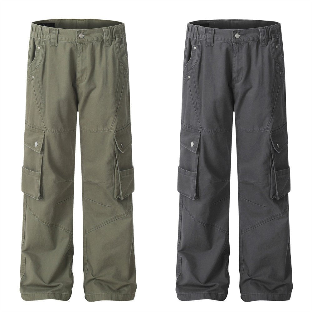 Workform Washed Cargo Denim — Utility Streetwear Cargo Pants - XGEM® - Not Made for Everyone