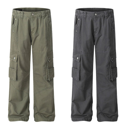 Workform Washed Cargo Denim — Utility Streetwear Cargo Pants - XGEM® - Not Made for Everyone