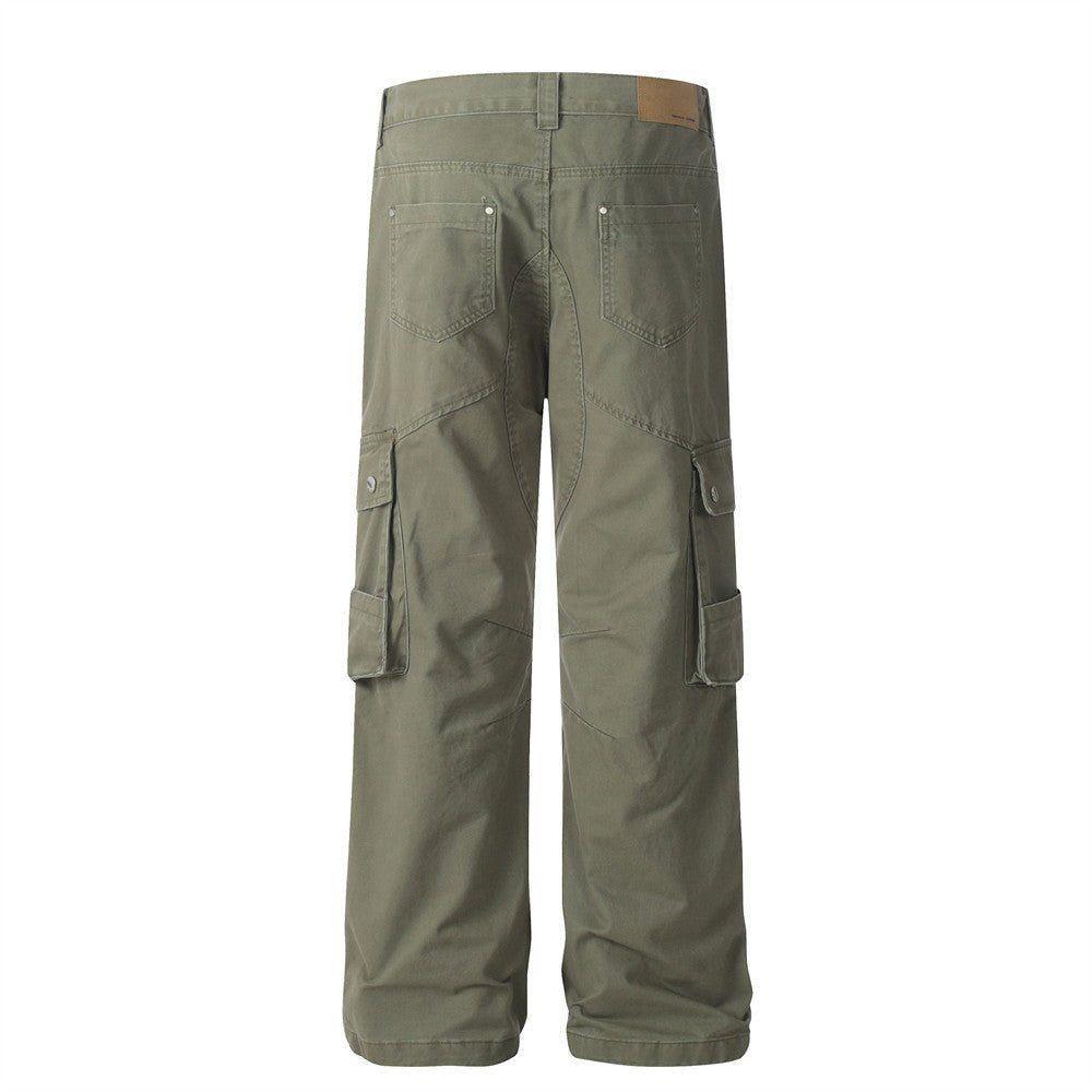 Workform Washed Cargo Denim — Utility Streetwear Cargo Pants - XGEM® - Not Made for Everyone