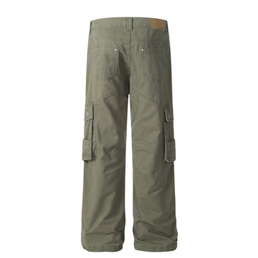 Workform Washed Cargo Denim — Utility Streetwear Cargo Pants - XGEM® - Not Made for Everyone