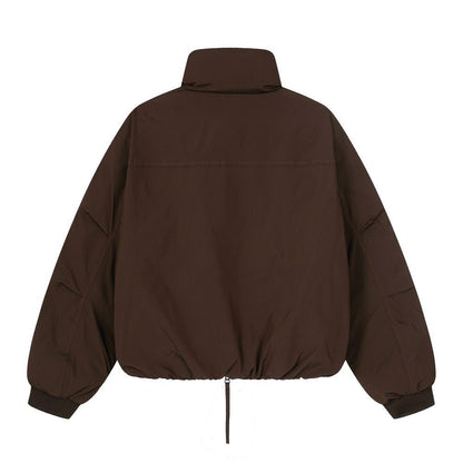 XGEM Stand Collar Streetwear Jacket – Oversized Zip - Up Winter Coat - XGEM® - Not Made for Everyone