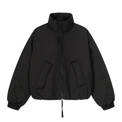 XGEM Stand Collar Streetwear Jacket – Oversized Zip - Up Winter Coat - XGEM® - Not Made for Everyone