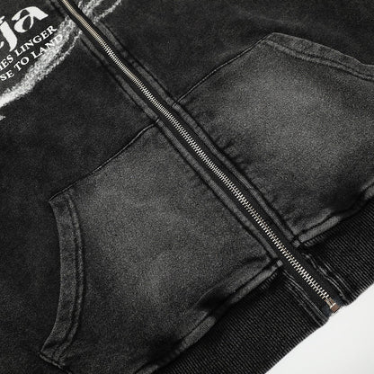 Short Zip Cardigan Hoodie - curated XGEM rare find